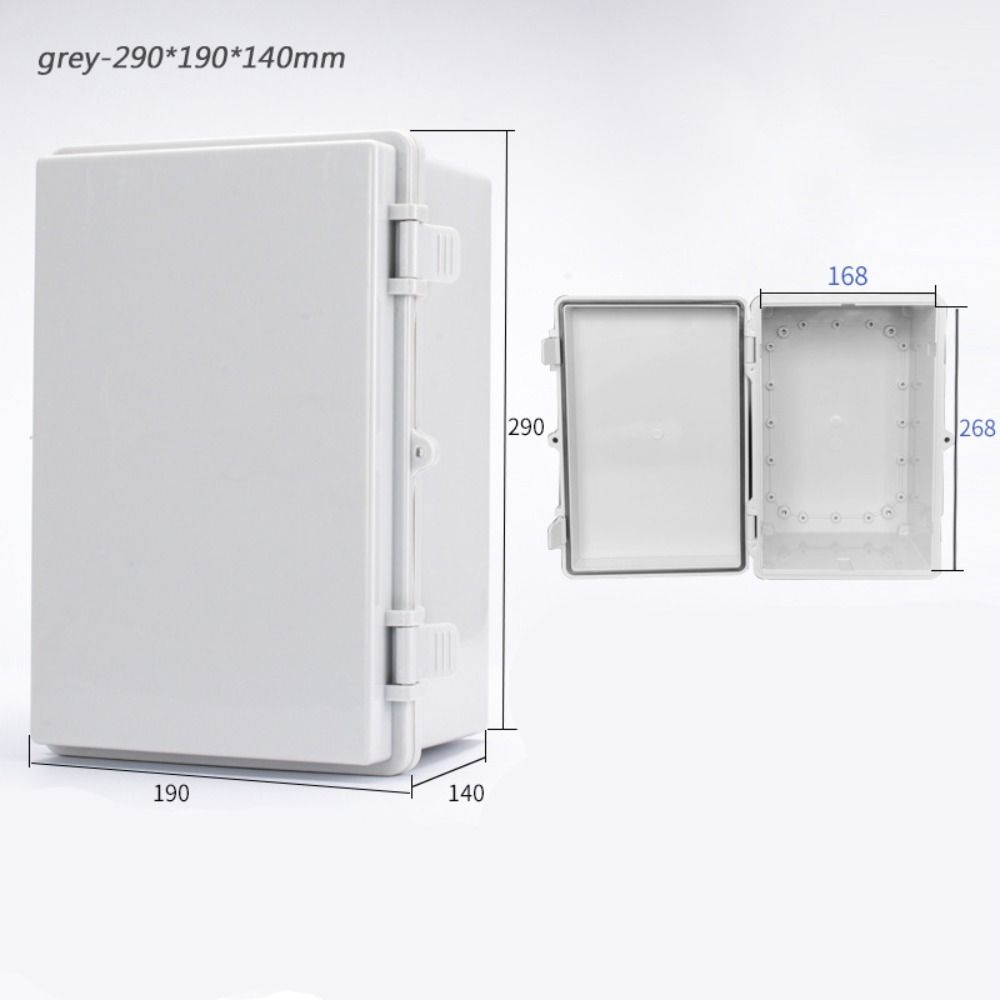 Outdoor Sealed Electrical Plastic Enclosure ABS with Hasp Distribution Box Transparent Cover IP66 Waterproof