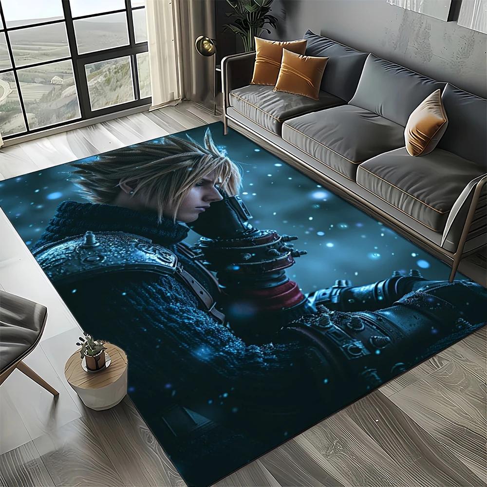 2025 New Style Cloud Tifa Aerith Final Fantasy Games Carpet Rug for Home Living Room Bedroom Sofa Doormat Non-slip Floor Mat