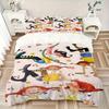 3-teiliges Pippi Bettwäsche-Set Weiche Polyester Daunendeckenbezug und Kissenbezüge, Geeignet für alle Jahreszeiten, Praktische Geschenke für das Zuhause 0729099