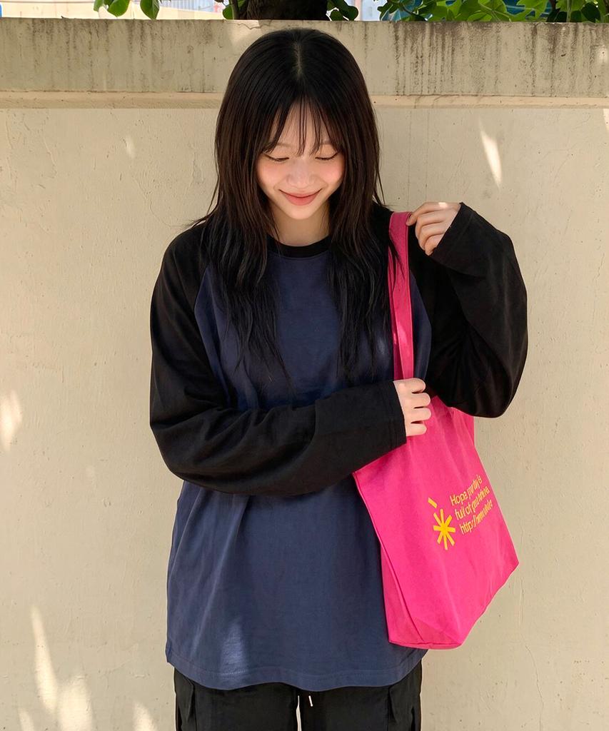 BRENSON Pitched Raglan Long Sleeve (Dark Grey/Black)