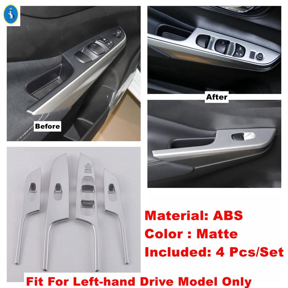 Matte Car Air AC Outlet Vent / Gear Box / Window Lift Panel Accessories Cover Trim For Nissan Navara NP300 / Terra 2017 -