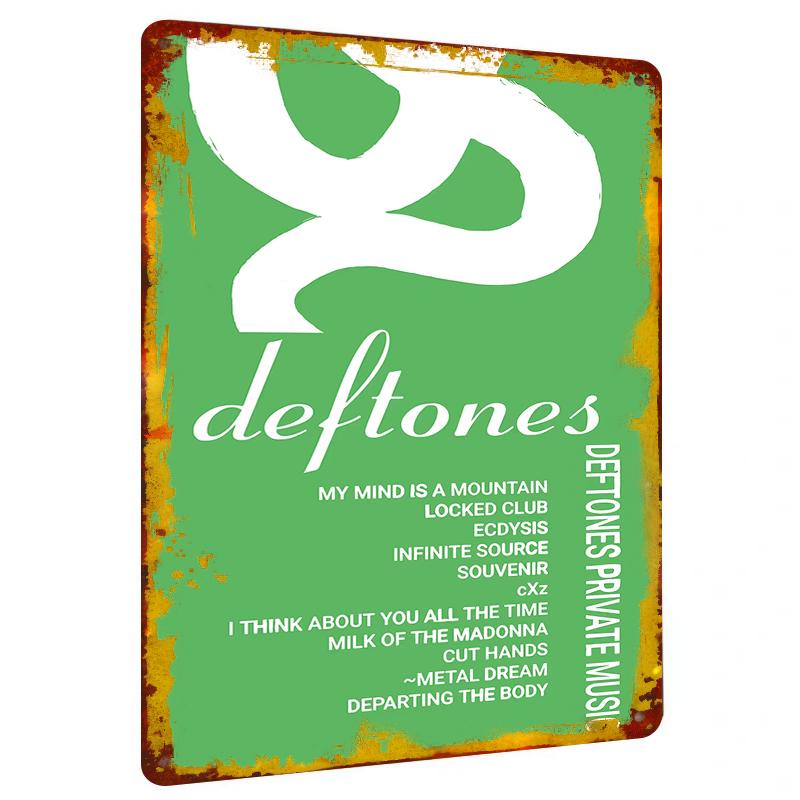 

Deftones Band Album Cover Art Custom Metal Tin Sign Wall Decor for Music Fans 20x30cm（7.8x11.8inch）