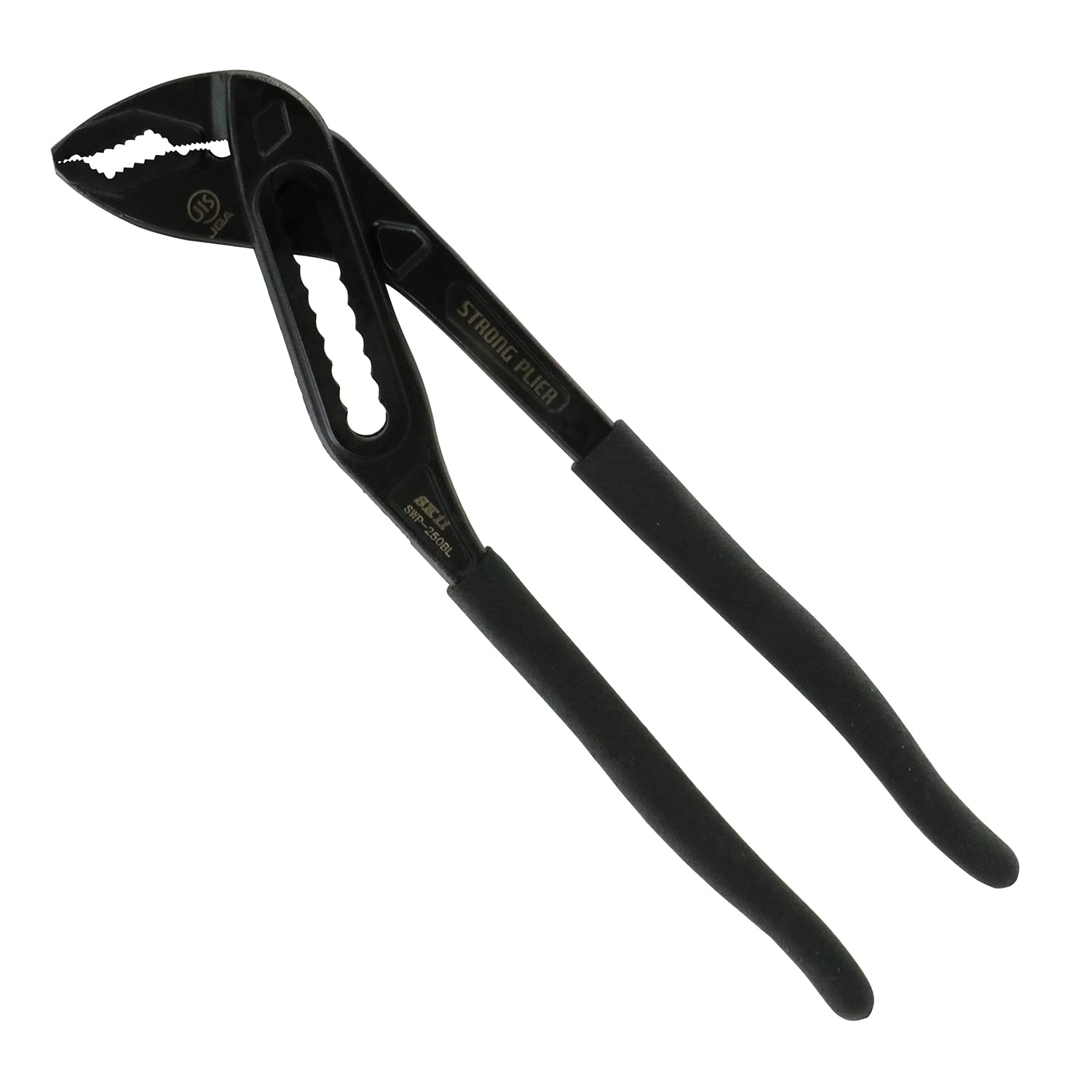 SK11 Strong Water Pump Maximum Jaw Opening Black Pliers, 50mm, SWP-250BL,