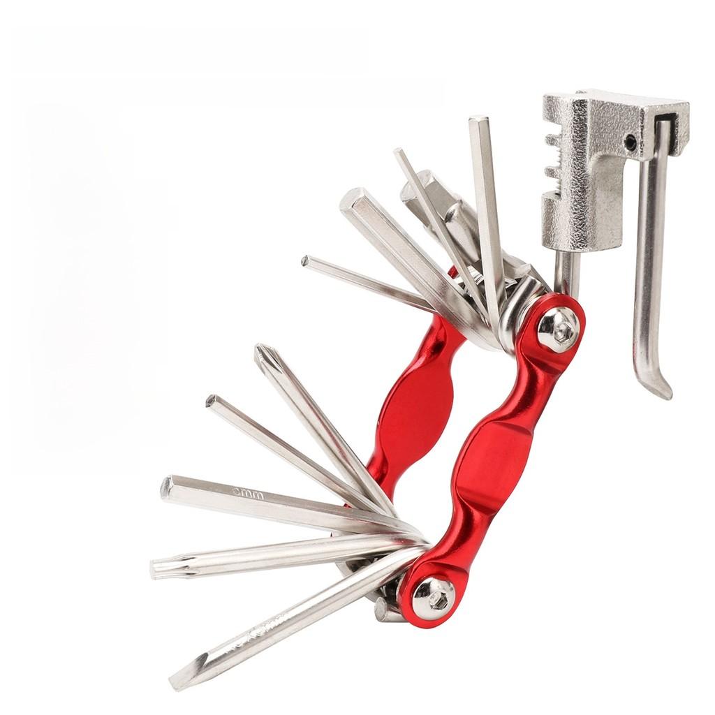 Multifunction Bicycle Tool Kit With Aluminum Alloy Construction For Mountain And Road Bikes