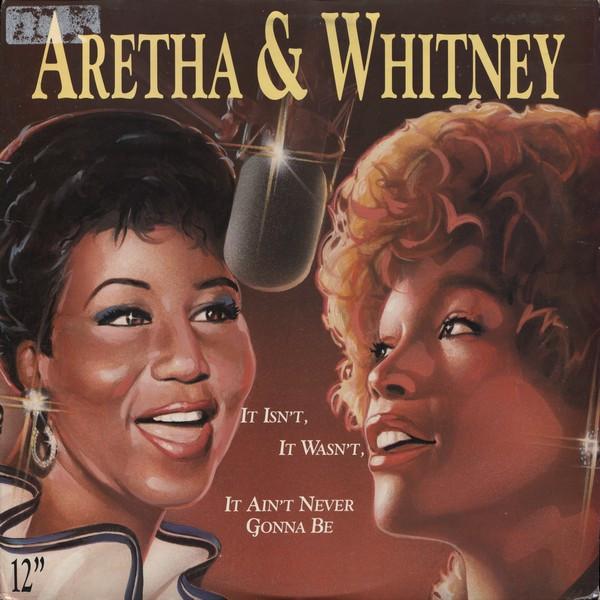 12-дюймовая пластинка ARETHA FRANKLIN WHITNEY HOUSTON It Isnt It Wasnt It Aint Never AD19851 Arista 1989 США SoulFunk Б/у