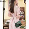 Luxusní módní crossbody kabelky pro ženy Square Messenger Bag PU kožené kabelky Lady Lock taška přes rameno