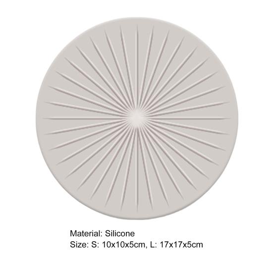 Insulation Pad Heat-resistant Easy Home to Clean Round Food-grade Silicone Restaurant Hotel Dining Table