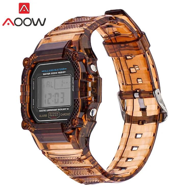 Resin Strap Bezel for Casio G-SHOCK DW-5600 GW-M5610 5600 GLS-5600 Men Transparent TPU Replace Watch Band Protective Case Kit