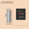 Container Mini Pill Box Stainless Steel Waterproof Pill Case Portable Tablet Container Travel