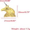 100Pcs Alloy Animal Head Charms 0.83*0.79inch. DIY Charms Gold Alloy Eagle Head Charms  Girls