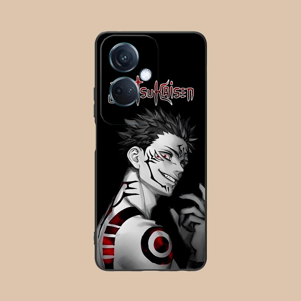 Jujutsu Kaisen Sukuna Mobile Phone Case for OPPO Reno 14 13 12 11 10 9 8 7 6 5 F T Pro 5G Colorful Printing Cover Cover Pretty