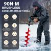 Dual-Speed Brushless High-Power Impact Drill with Lithium Battery - Portable High Torque Industrial Grade Electric Drill