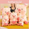 Bottle Baby Crown Pig Plush Toy Cartoon Stuffed Animal Doll Decoration Gift