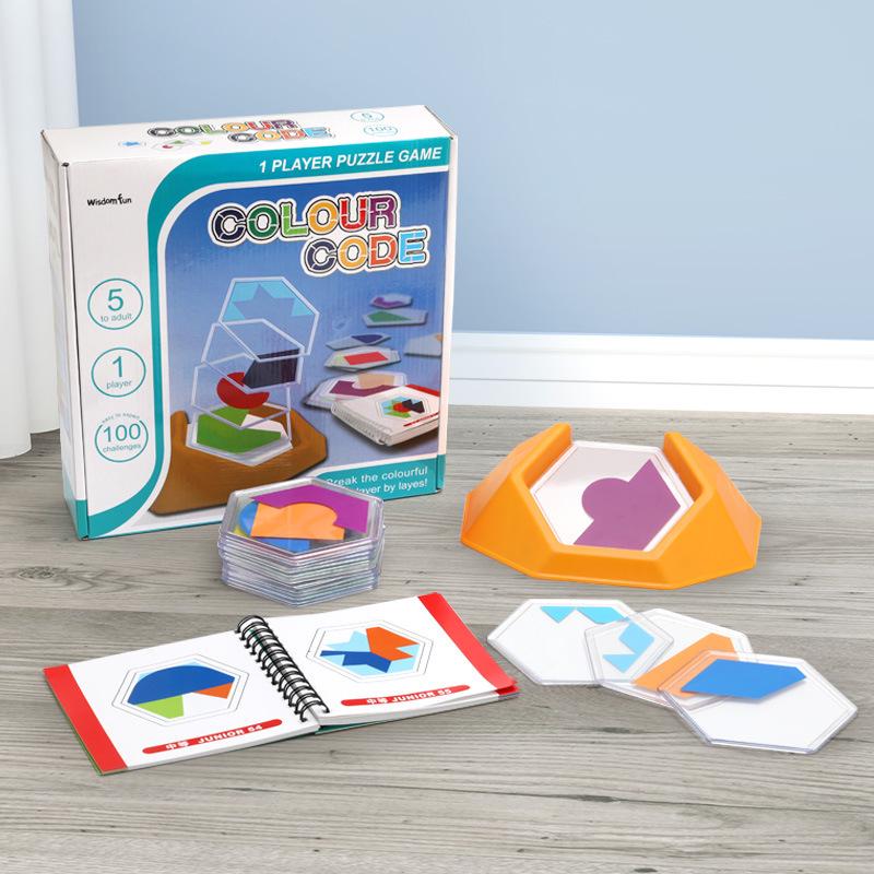 Colorful Children's Mind Puzzle: Layered Jigsaw Educational Game