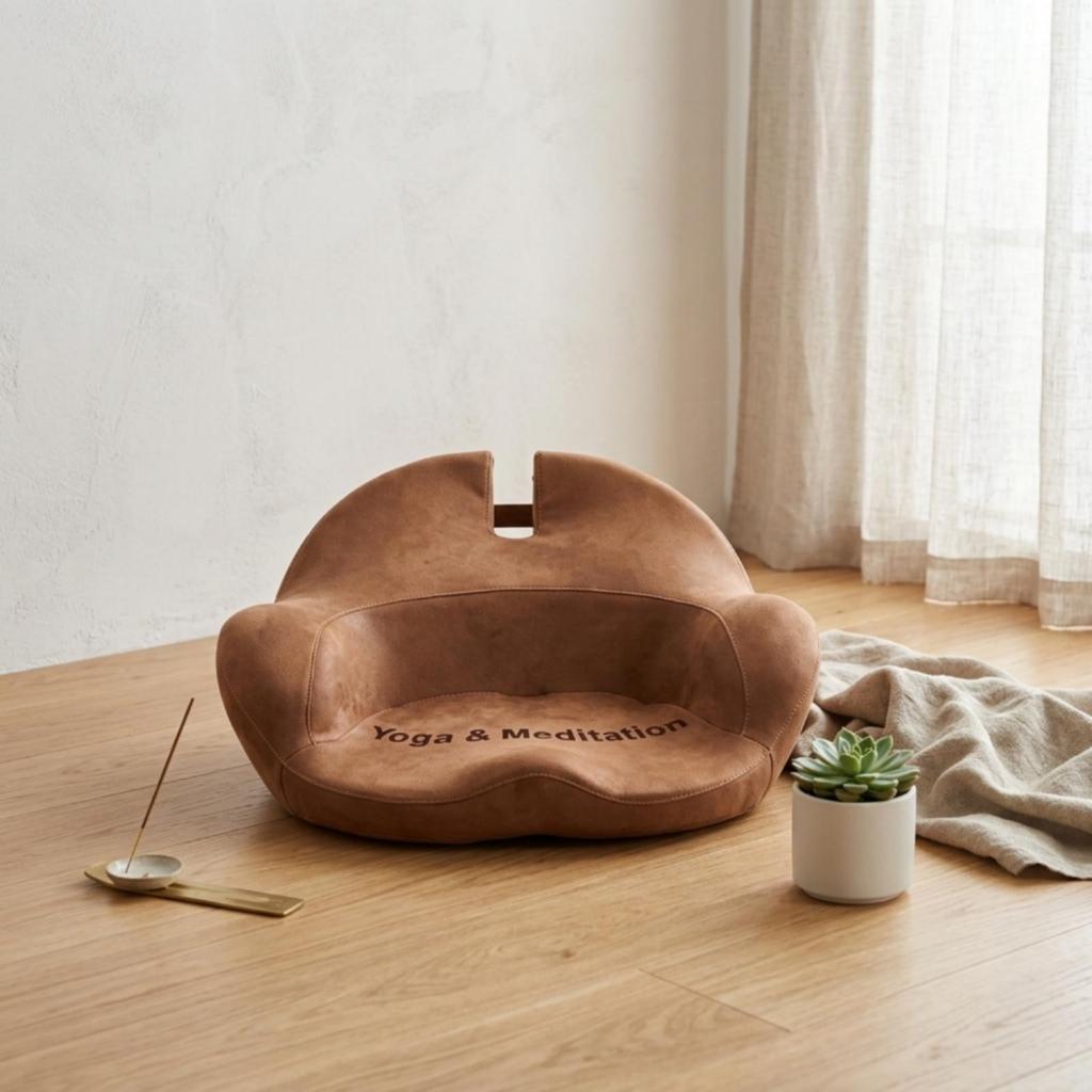 Meditation Cushion Contoured Seat Ergonomic for Yogi