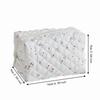 Large Capacity Cosmetic Bag Quilted Makeup Storage Bag Aesthetic Toiletry Bag  Travel