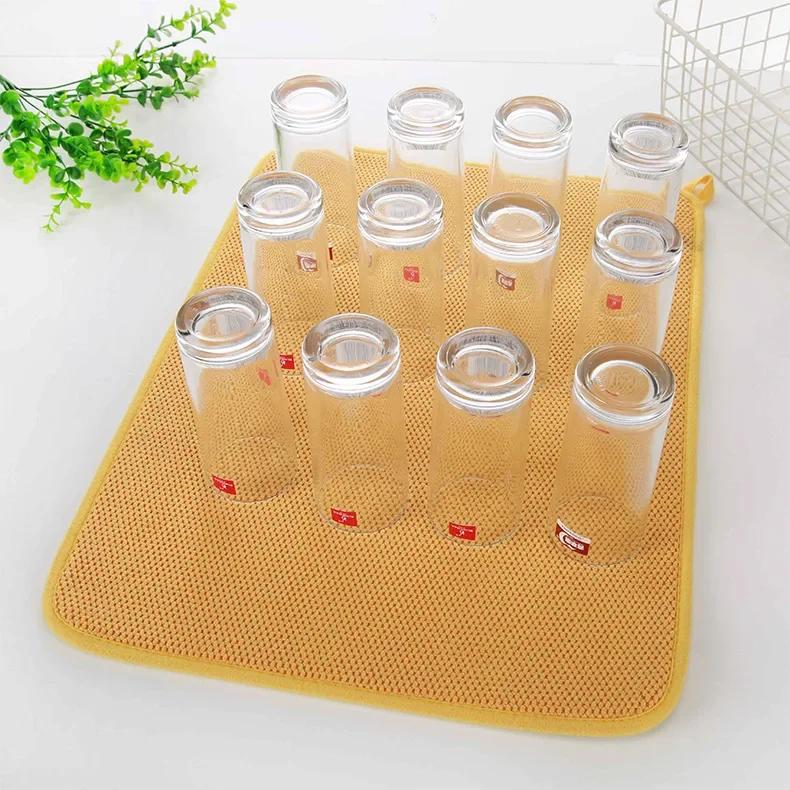 Table Dish Dryer Dish Dryer In The Cabinet Drying Mats Honeycomb and Rhombus Colored  Table Placemats  Table Mats Coasters