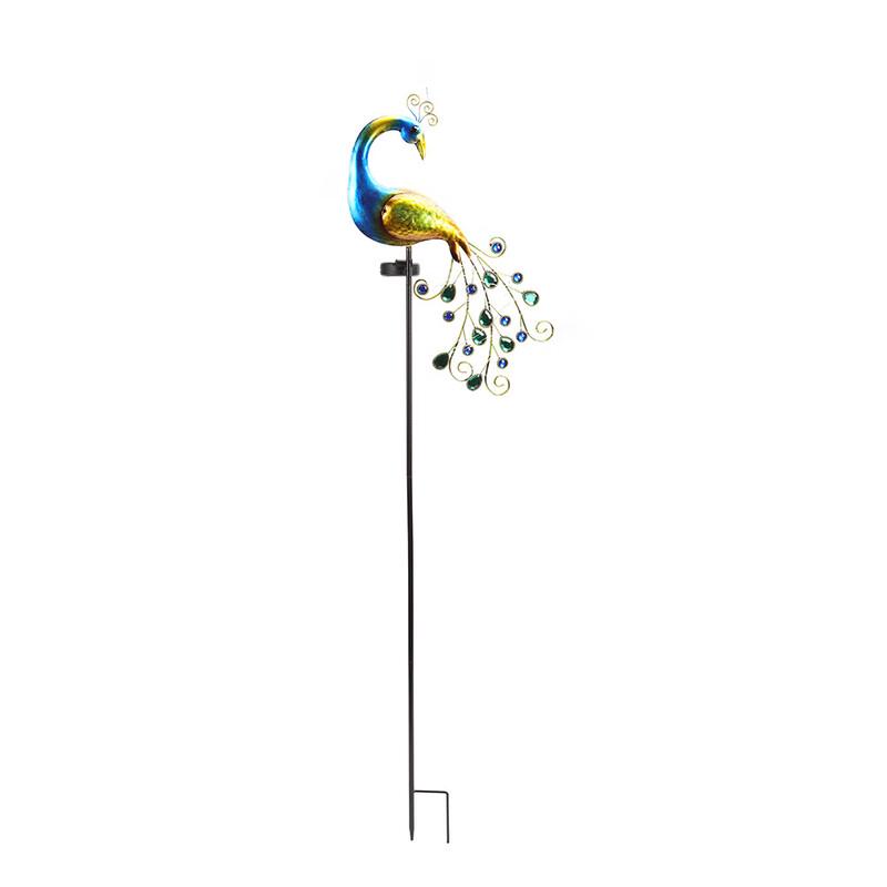 Solar Peacock Garden Light