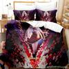 The World Ends With You Sakuraba Neku Bedding Set Cartoon Anime Three-piece Set Adult Kid Bedroom Duvetcover Sets 3D Kawaii Cool
