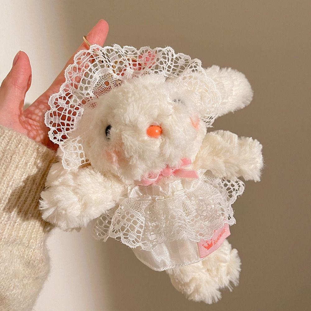 Cute Design Plush Rabbit Keychain Adorable Rabbit Plush Ornament Bunny Plush Keychain Girl'S Gift