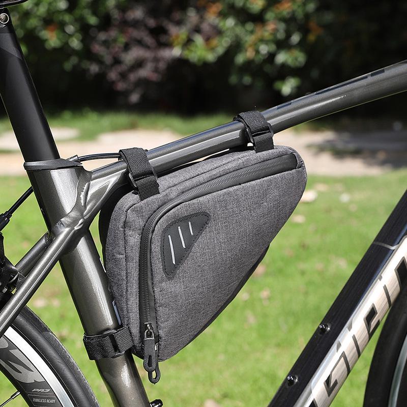 Waterproof Bike Bag Cycling Reflective Handlebar Triangle Bag Bicycle Top Tube Bag Tool Storage Pouch Stem Bag Bike Accessories