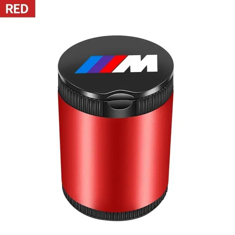 Car Portable Ashtray LED Light Alloy Ash Tray Aluminum Cup For BMW 1 3 5 Series X1 X4 X5 X7 G20 G38 F20 F39 F48 E46 E60 E36 E39