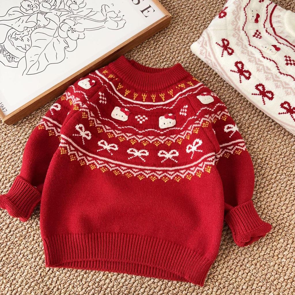 Kids' Year of the Horse Winter Sweater - New Year Style for Boys, Available for Small and Medium Children