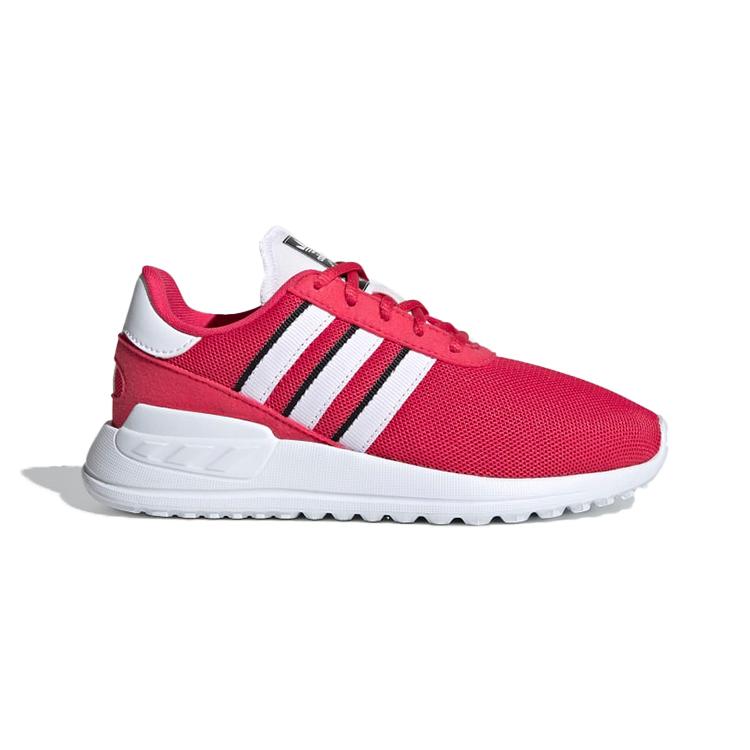 adidas Originals La Trainer Lite Comfortable Round Toe Abrasion Resistant Breathable Low Top Kids Lifestyle Shoes Red FW0584