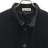 ISSEY MIYAKE 90s Made in Japan Old Stand collar Pleated Jacket M black Women Used