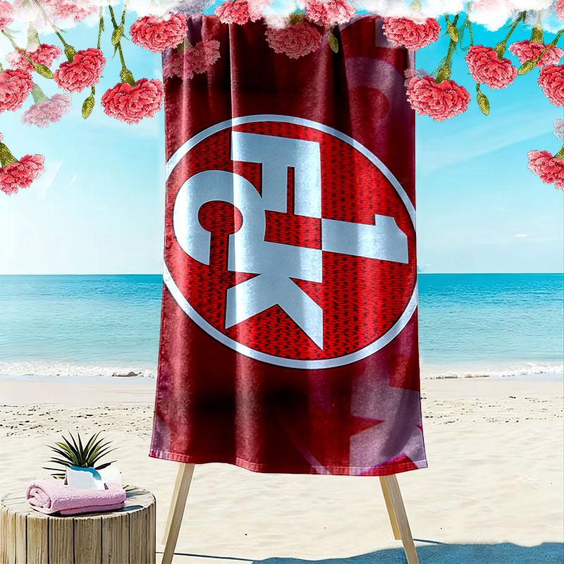 1. FC Cologne Print Beach Towel, Large Soft Quick Dry Towel for Beach Camping Swimming