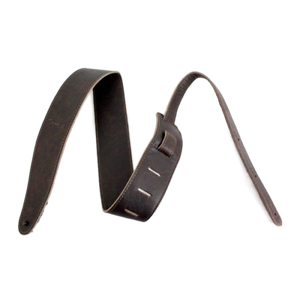Fender Strap Artisan Crafted Leather Brown Strap, 2.5"