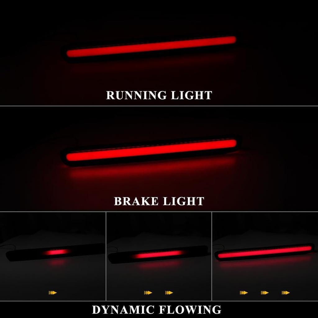 Third Brake Lights For Toyota Hilux Revo 2015 2016 2017 2018 High Mount Brake Light Red Lens Rear Bumper Reflector For Hilux Tailgate Stop Lamp