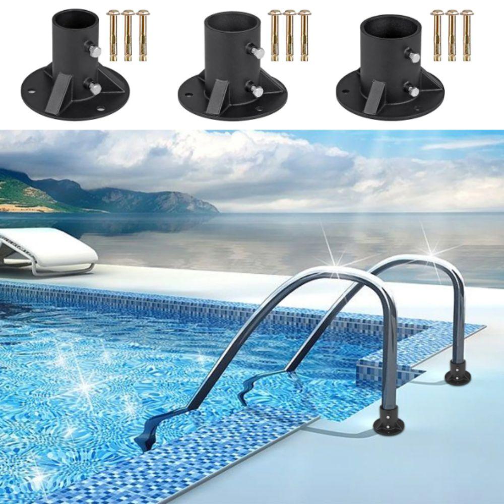 Metal Flange Flange Base With Screws Floor Flange Wood Post Brackets Chain Link Fence Pole Post Base Fence Post Installation