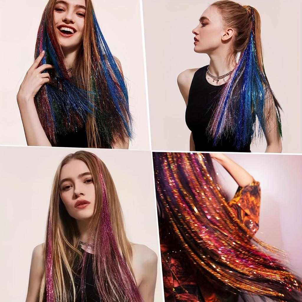 Sparkling Headband Heat-resistant Multi-color 48 Inch Sparkling Fairy Hair Accessory, Perfect for Christmas, New Year, Halloween