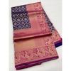 This beautiful saree is elegantly decorated with gorgeous Solid Jacquard weave that gives a perfect look to the outfit.