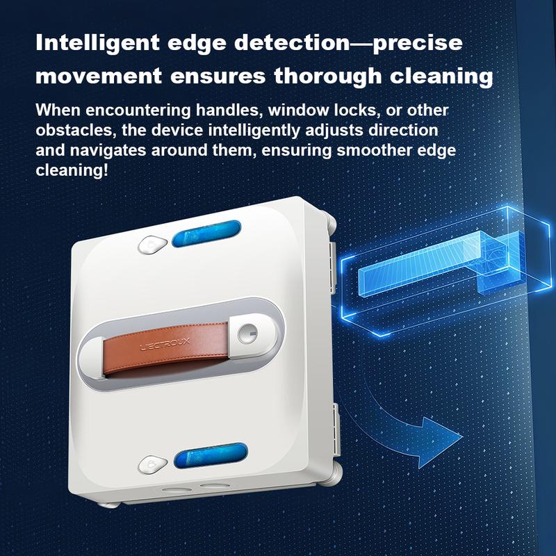 Window Cleaning Robot Liectroux S11,4-Way Water Spray,9Kpa,Home Glass Floor Wall Tiles Cleaner Robot,Strong Vacuum,Smart Memory