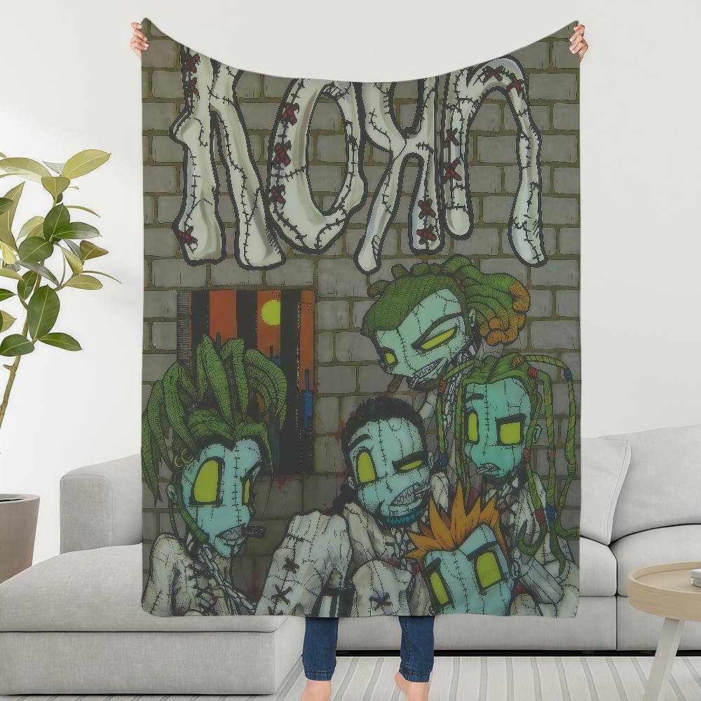 Band Korn Blanket Soft Warm Furry Throw Super Kids Toys Bed Sofa Car Cradle