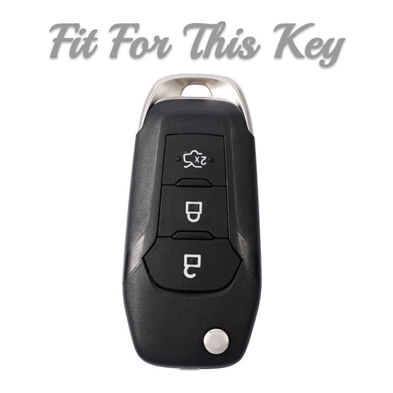 Tpu Smart Key Cover For Ford F-150 F-250 F-350 Explorer Ranger Ka Fiesta Mondeo Tpu Car Key Shell Case Holder Key Chain Set