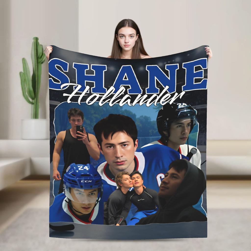 Soft Blanket Travel Shane Hollander Heated Rivalry Throw Blanket  Flannel Bedspread For Couch Chair Sofa Bed Fashion Sofa Bed