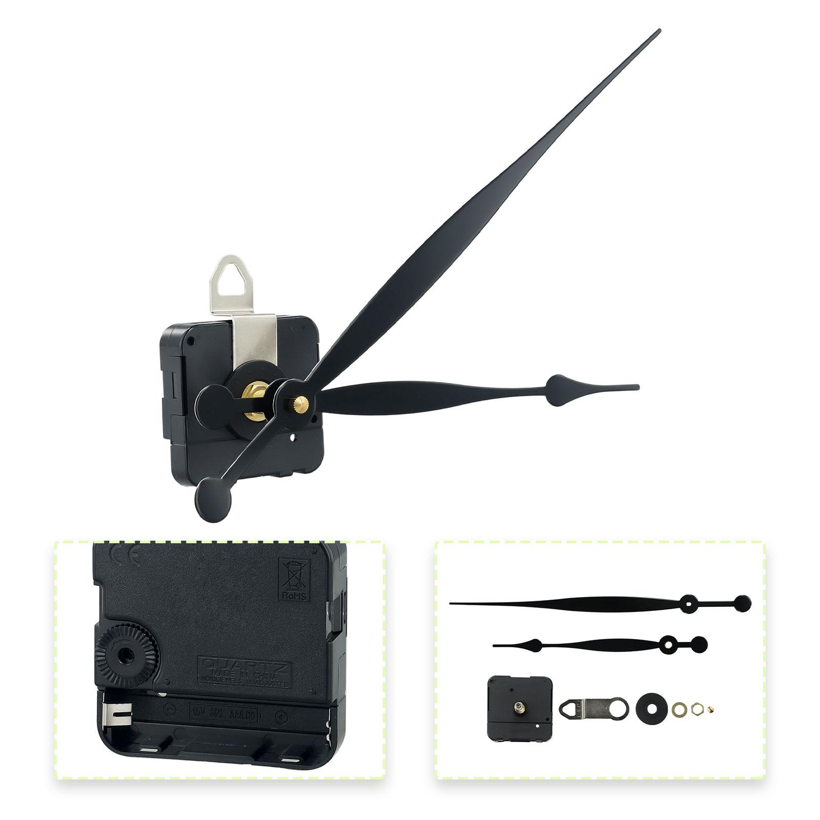 Механизм кварцевого часового механизма Домашний набор со стрелками Батарея 1,5 В 1,5АА Черный Энергоэффективный Набор инструментов для ремонта CHINA