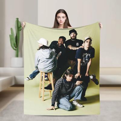 Turnstile Rockband Tourdecke Mehrere Größen Weiche Flauschige Plüsch Überwurfdecken für Couch Sofa und Bett