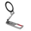 Magnetic Ring Phone Holder Folding Metal Multifunctional 1 4in Port Phone Mount Stand