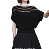 2025 Summer Round Neck Ice Silk Organza Short Sleeve Women's Fashionable Versatile T-shirt