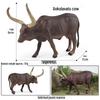 Kids' Cognitive Farm & Ranch Animal Models - Cow, Buffalo, Bison Desktop Toy Ornament
