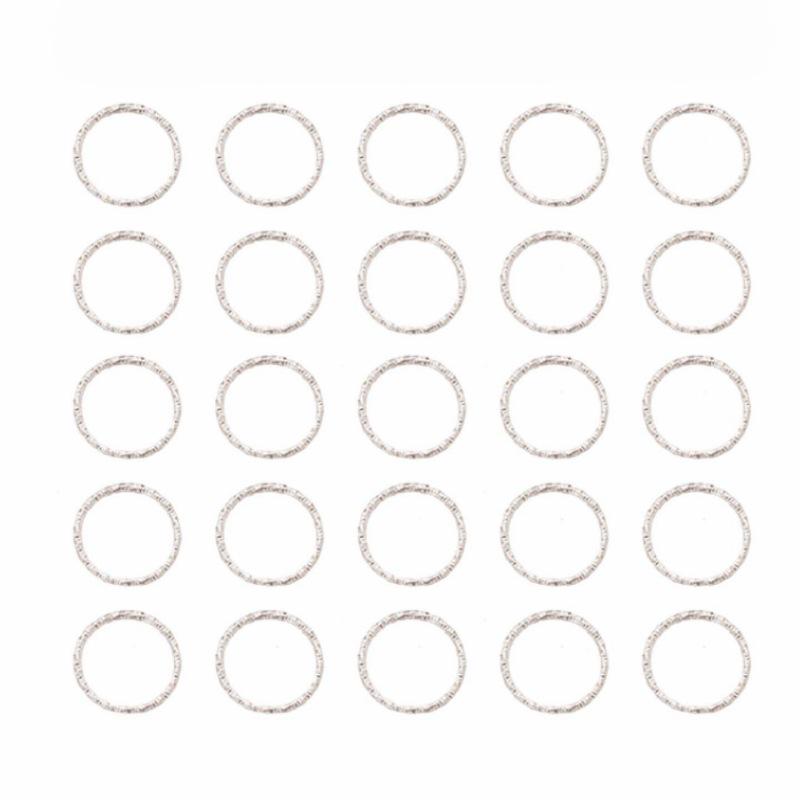 DIY Jewelry Accessories: Embossed Circle, Star, Heart, and Twisted Connectors for Hair and Wig Decoration