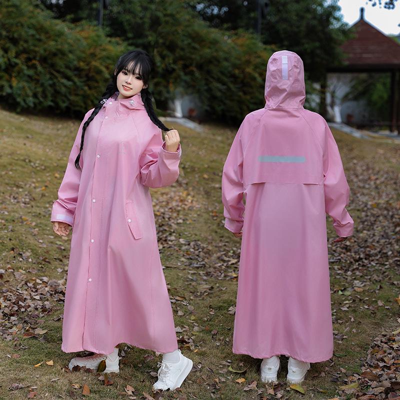 Men's Thickened Long Rainproof Poncho for Heavy Rain - Full-Body One-Piece Outerwear
