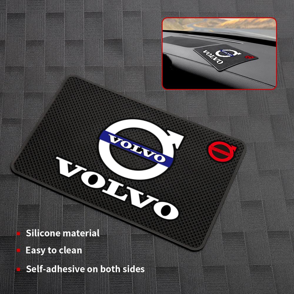 Szilikon Autó Csúszásgátló Szőnyeg Belső Műszerfal Autó Jelvény Ragasztós Párna Volvo Rdesign S80L XC60 XC90 S40 S60 S80 V40 V50 V60 V70-hez