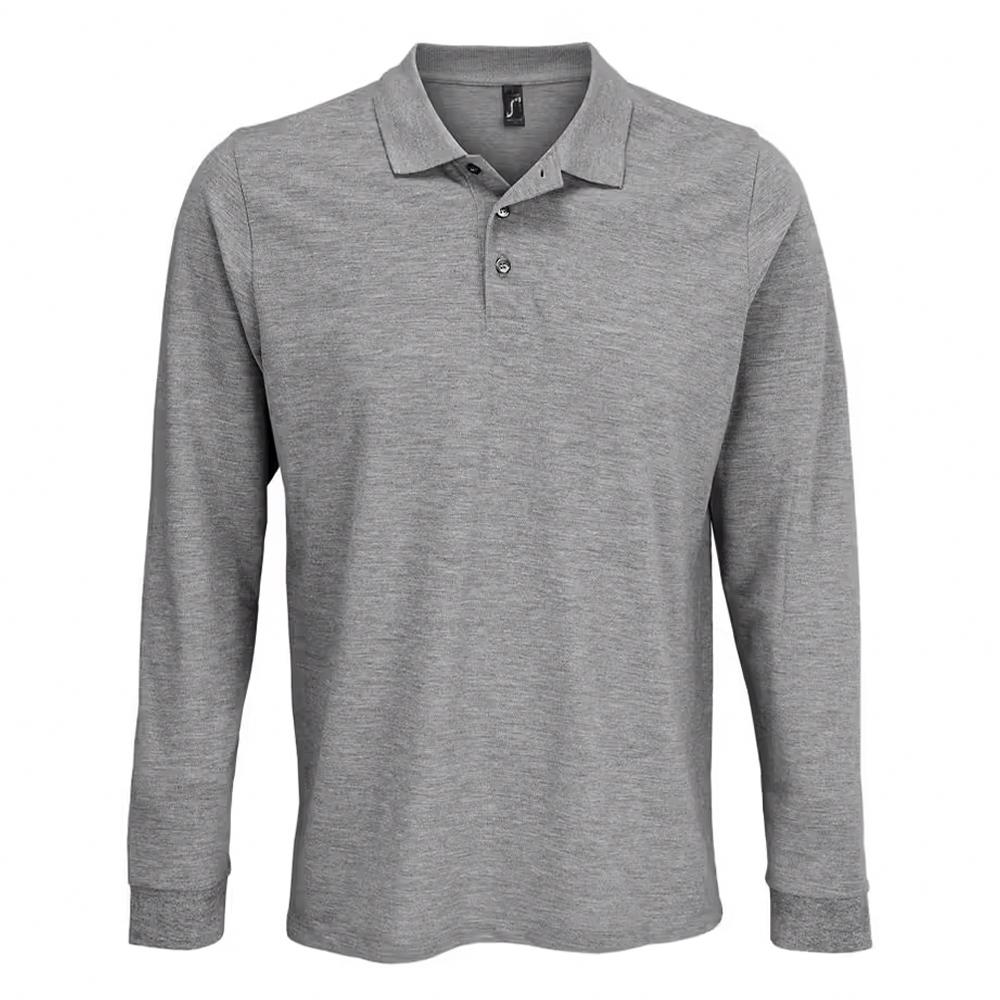 Unisex Adult Polycotton Long-Sleeved Polo Shirt