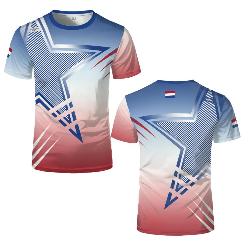 Netherlands Flag 3D Print T-shirts Men Women Nederland Emblem Graphic Tee Men's Casual Streetwear Breathable Football Jersey