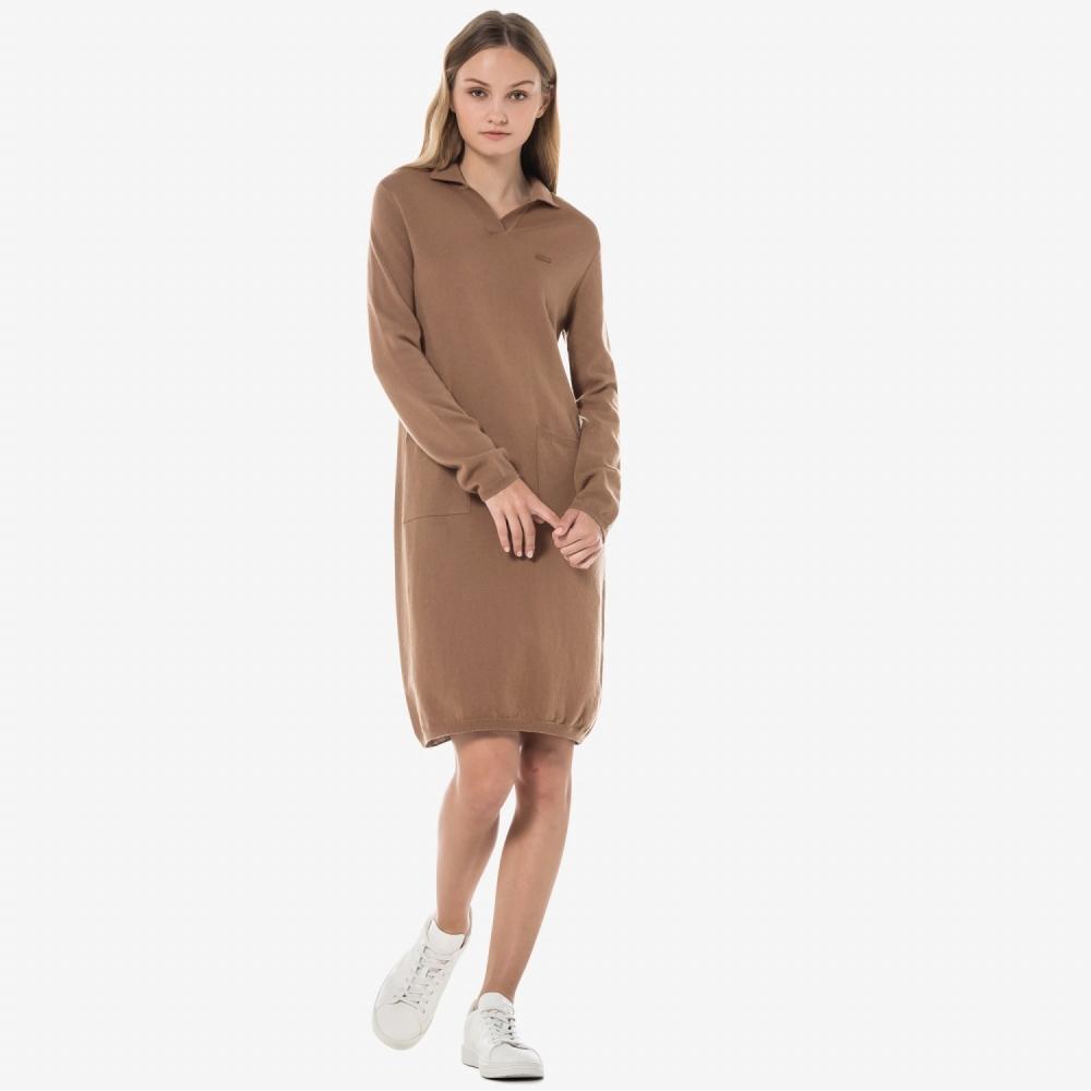 

Женское платье-свитер LACOSTE с открытым воротником EF876E52N Z0W